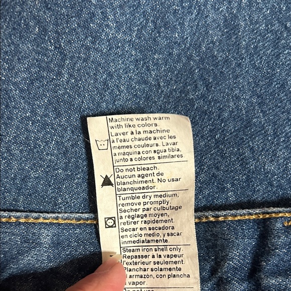 Carhartt 44x34 (Big & Tall) Gray Flannel Lined Denim Jeans - Picture 8 of 9